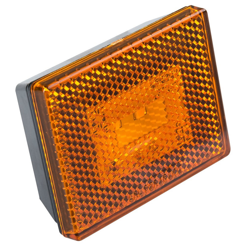 Lumitronics Reflector/Clearance LED Marker Light w/Stud Mount - Amber lens - Clearly Mark Your RV, Camper, Trailer or 5th Wheel with an Easy to Install Marker