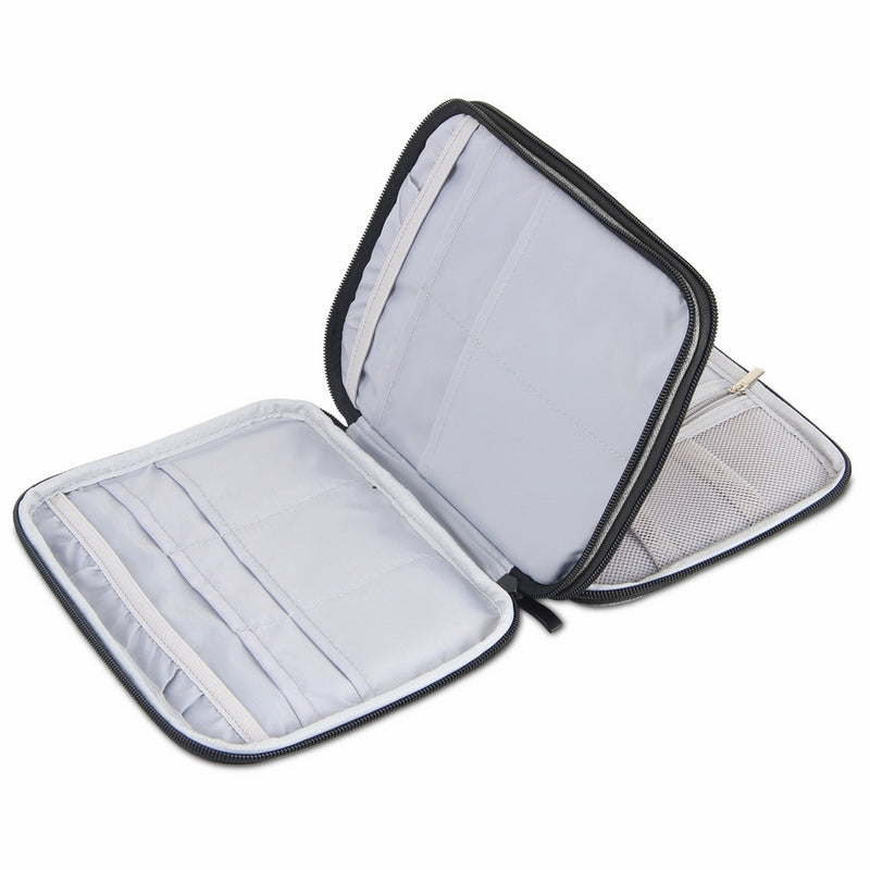 Luxja Knitting Needles Case(up to 8 inches), Travel Organizer Storage Bag for Circular Needles, 8 inches Knitting Needles and Other Accessories(No Accessories Included), Gray
