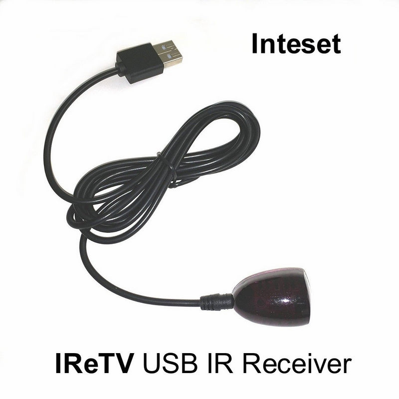 Inteset IReTV USB IR Receiver for use with Nvidia Shield (2nd Gen), Kodi, MCE, Raspberry Pi & other Streamers with the Inteset INT422 & Harmony Remotes (Remote not included)