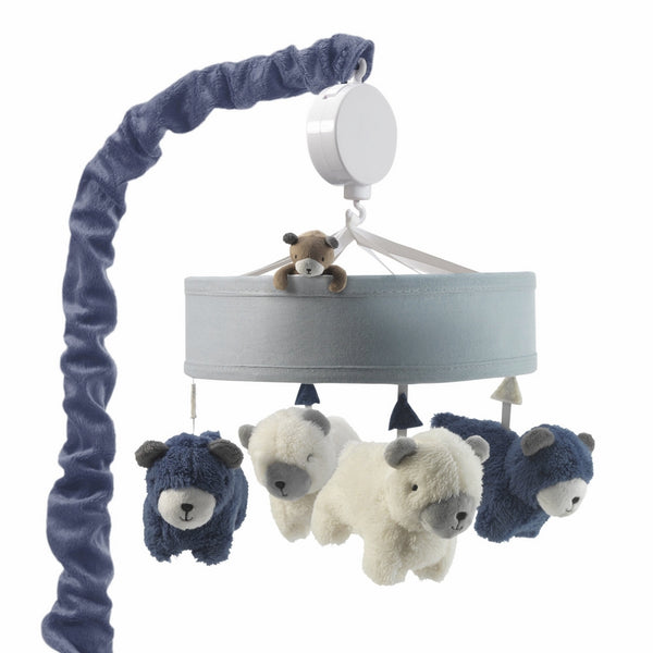 Lambs & Ivy Signature Montana Musical Mobile - Blue/White Bears