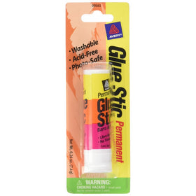 Avery Permanent Glue Stic, Washable, 0.26 Oz, White (00161)