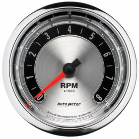 Auto Meter 1298 American Muscle 3-3/8" 8000 RPM In-Dash Tachometer Gauge
