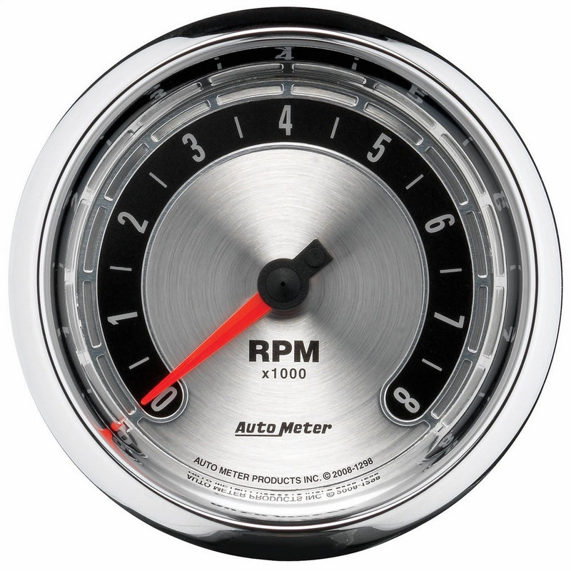 Auto Meter 1298 American Muscle 3-3/8" 8000 RPM In-Dash Tachometer Gauge