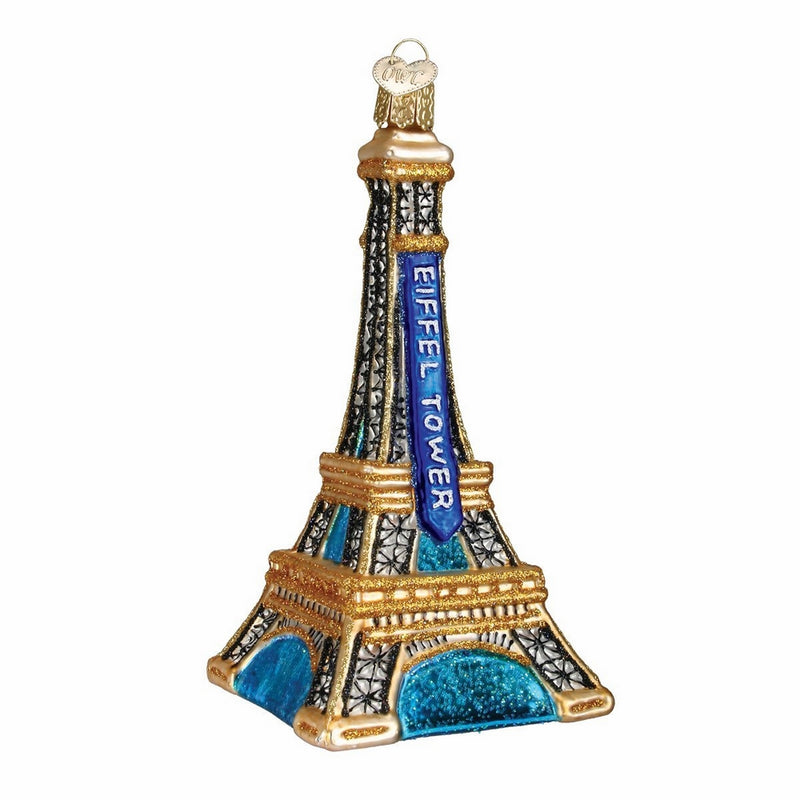 Old World Christmas Eiffel Tower Glass Blown Ornament