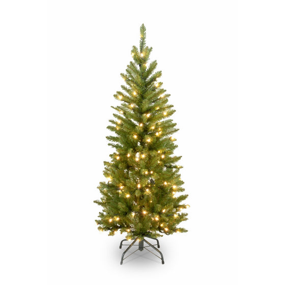 National Tree 4.5 Foot Kingswood Fir Pencil Tree with 150 Clear Lights (KW7-300-45)
