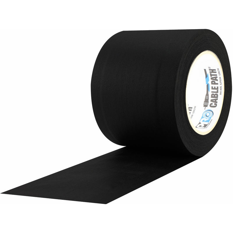 ProTapes Cable Path Cured Rubber Resin Zone Coated Gaffers Tape, 12.5 mil Thick, 30 yds Length, 6" Width, Black (Pack of 1)