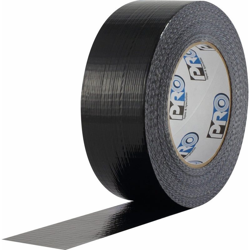 ProTapes Pro Duct 100 PE-Coated Cloth Economy Duct Tape, 60 yds Length x 2" Width, Black (Pack of 1)
