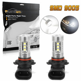 Partsam White 80W Seoul 3030-SMD Led 9005 9145 HB3 Daytime Running Lights For HONDA Pilot 2009 2010 2011 2012 2013