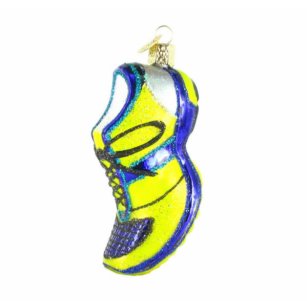 RUNNING SHOE Glass Ornament Old World Christmas