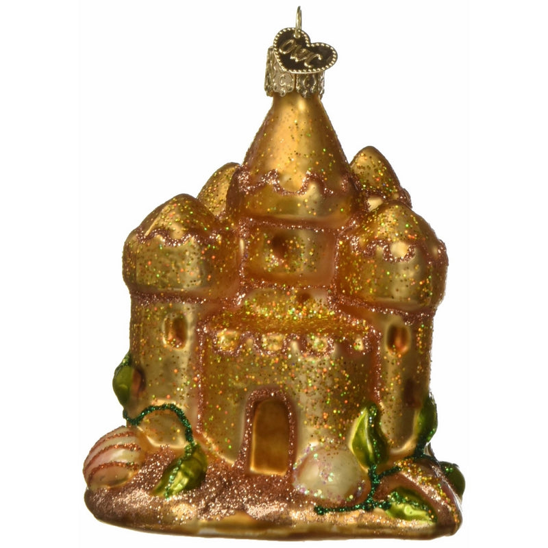 Old World Christmas Sand Castle Glass Blown Ornament