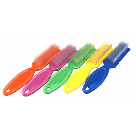Pro Nail Scrub Brushes for Manicure Assorted Colors (12 pieces)