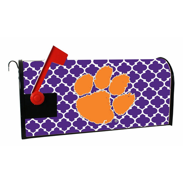 CLEMSON TIGERS MAILBOX COVER-CLEMSON UNIVERSITY MAGNETIC MAIL BOX COVER-MOROCCAN DESIGN