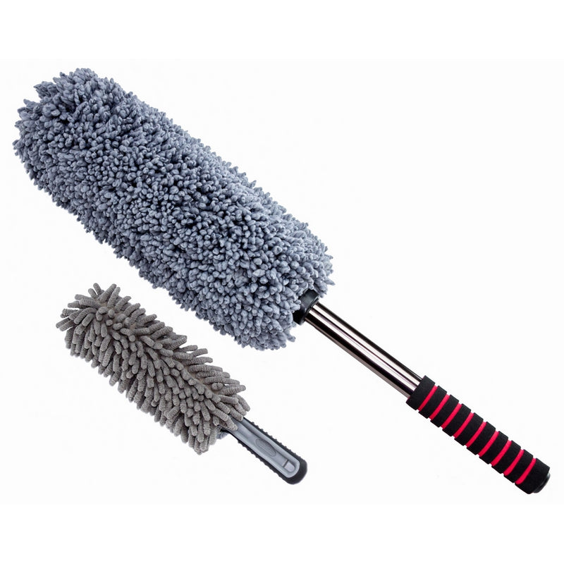 Ultimate Car Duster 2 Piece Car Cleaning Kit - Interior Duster & Exterior Duster – Lint Free