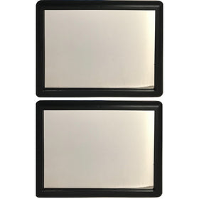 Black Visor Vanity Mirror Pack of 2