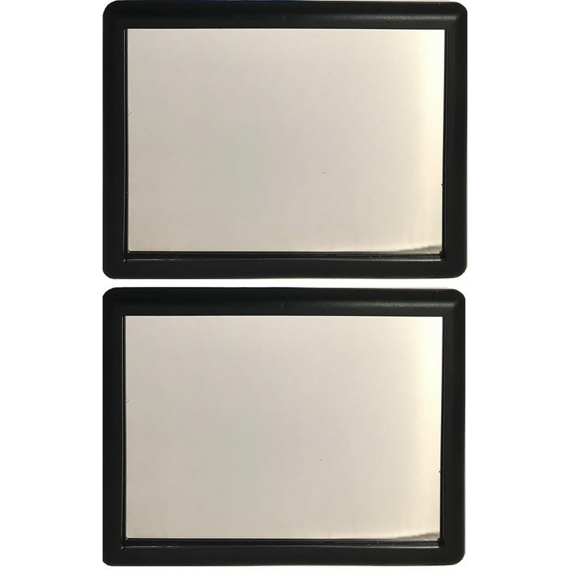 Black Visor Vanity Mirror Pack of 2