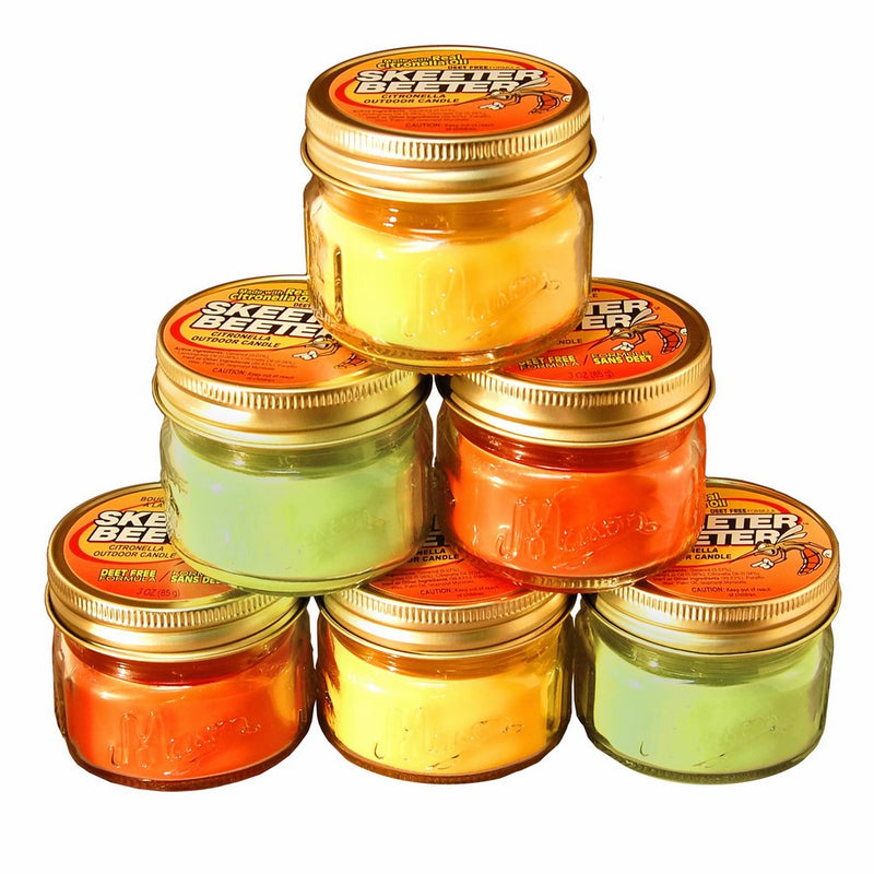 Citronella Scented Candles in 3oz Glass Mason Jars (6 Count)