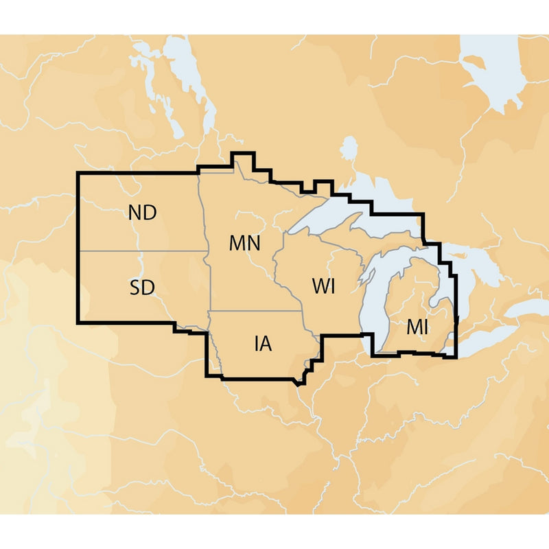 Navionics Plus Regions North Lake Charts on SD/MSD