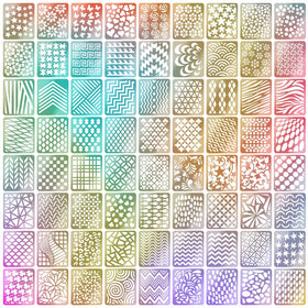 Mudder 72 Designs 144 Pieces Nail Vinyls Stencils Nails Stickers Set, 24 Sheets Cute Easy Nail Art Decal Stickers Stencils