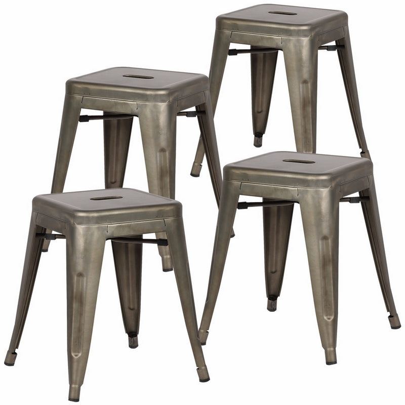 Poly and Bark Trattoria 18" Stool in Bronze (Set of 4)