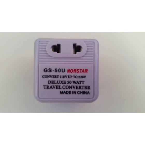 Norstar 50 Watt Step Up Reverse Compact International Travel Voltage Converter