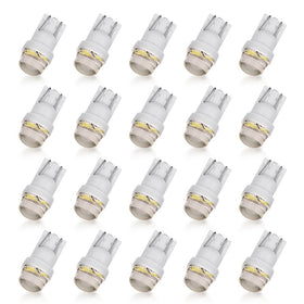 Muening 20PCS T10 194 Silica Gel LED Bulb RGB 3SMD 2835 for Car Motorcycle and Vehicle