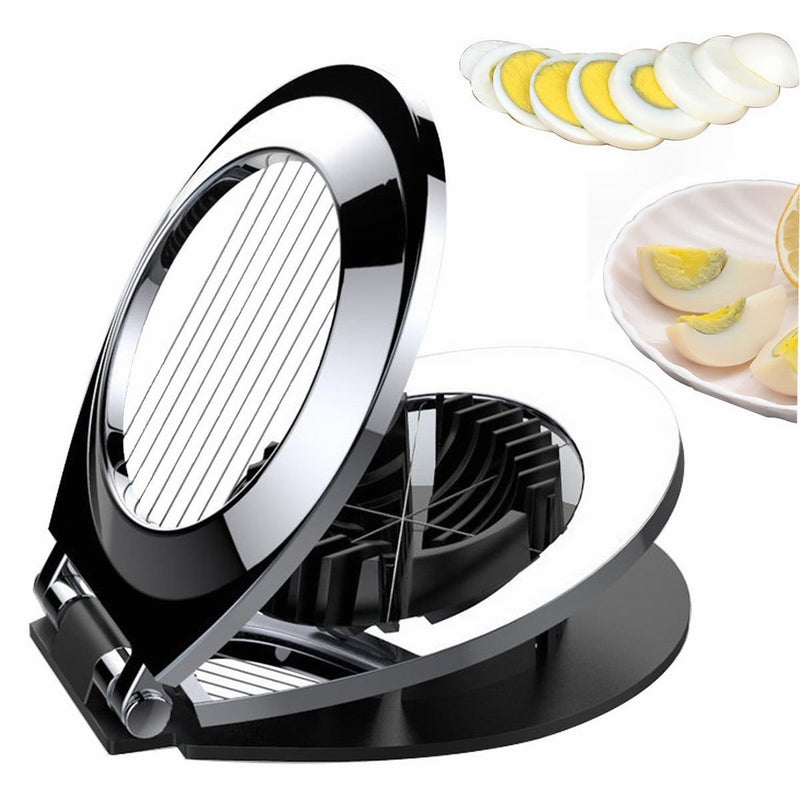 Oyeeice Stainless Steel Wire Egg Cutter Slicer with 3 Slicing Styles