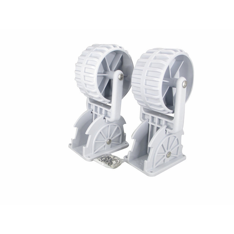 Pactrade Marine Flip-up Retrackable Dinghy Wheels Pair Nylon Inflatable Boat Launching Wheels / Boat dolly