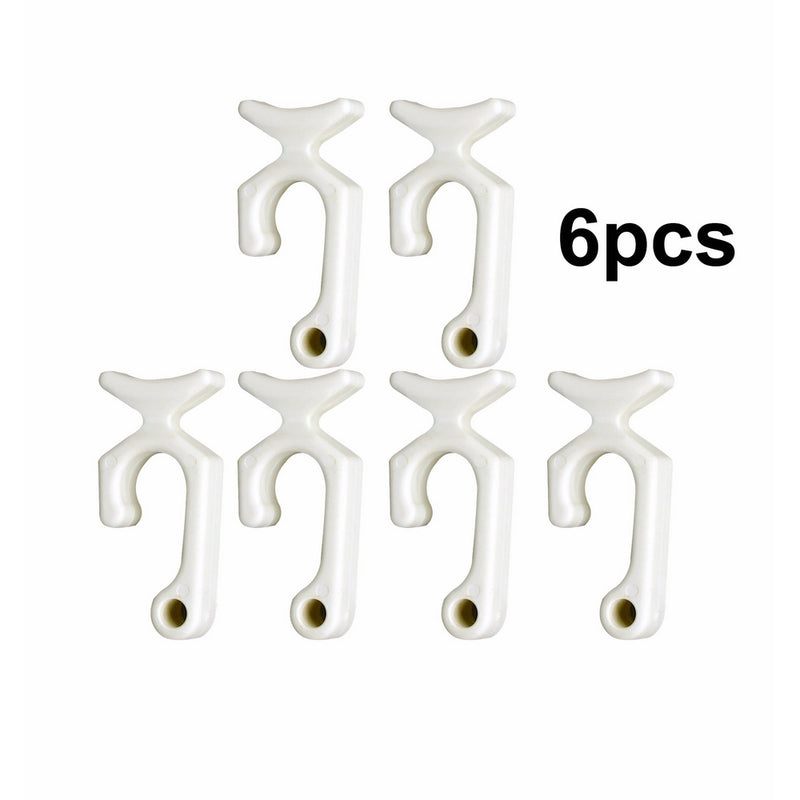 Pactrade Marine Boat Fender Bumper 7/8'' Rail Mount Clip Quick Hanger Plastic (6 pcs)