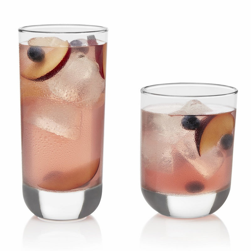 Libbey Polaris Drinking Glasses and Tumblers, Set of 16