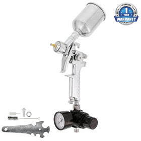 Mini Touch-Up HVLP Spray Gun with 1.2mm Fluid Tip and Regulator