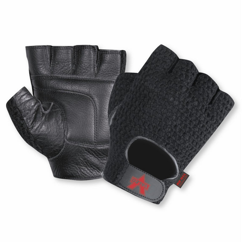 Valeo Industrial V450 Mesh Fingerless Anti-Vibe Gloves, VI4880, Pair, Black, Medium