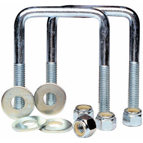TowZone 86830 Zinc Plated Square U-Bolt - Pair