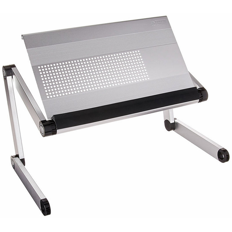 Uncaged Ergonomics (RS-s) Adjustable Height and Angle Ergonomic Reading Stand Book Holder, Book holder, Tablet Stand, Document Holder. Perfect for Textbooks! Aluminum, Silver