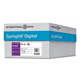 Springhill, Digital Card White, 110lb, Letter, 8.5 x 11, 92 Bright, 2,000 Sheets / 8 Ream Case,(015300C) Made In The USA