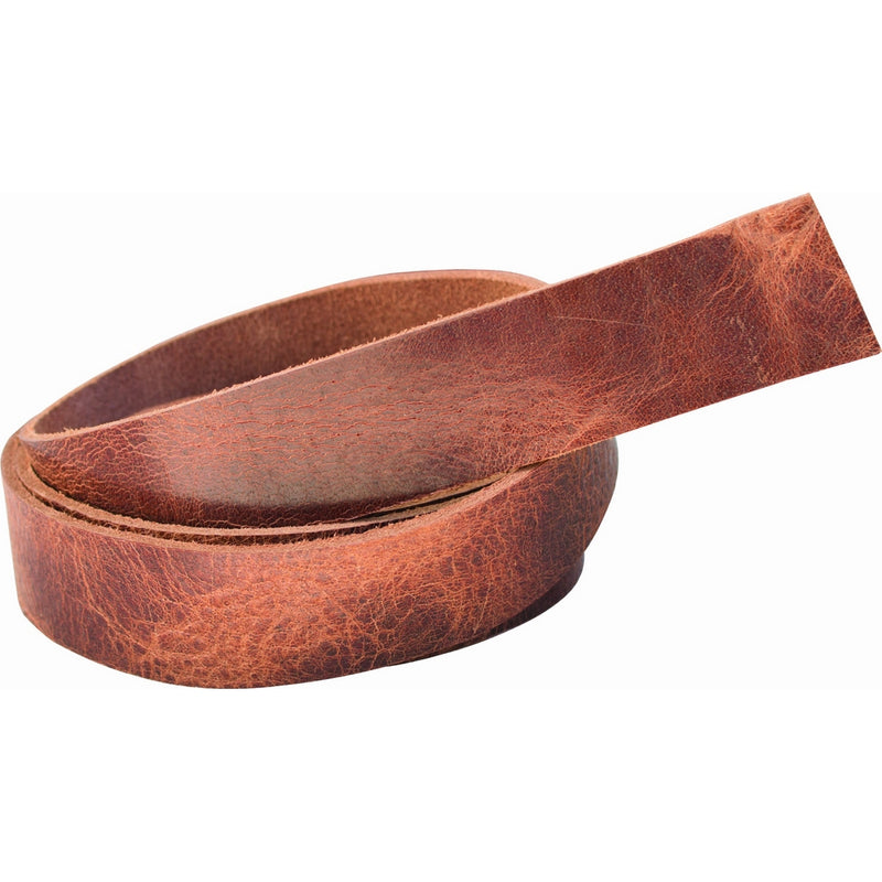 Springfield Leather Company's Vintage Tan Buffalo Strip, 1-1/2"x54-65"