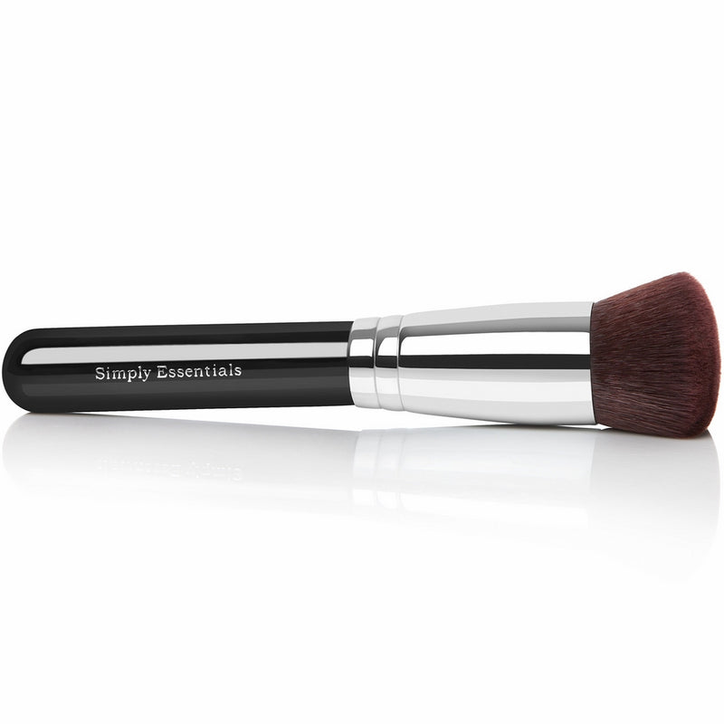 BEST ROUND KABUKI MAKEUP BRUSH for Liquid, Cream Mineral, & Powder Foundation & Face Cosmetics - Best Quality Design - Carrying Case & E-Book Included