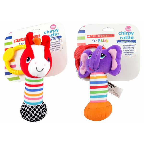 Scholastic Baby Rattle, Styles Vary, 1-Pack