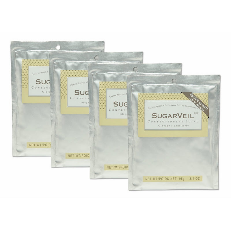 SugarVeil 4-pack of 3.4 oz SugarVeil Confectionery Icing