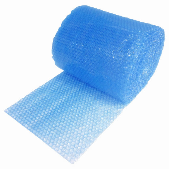 UBOXES Small Bubble Cushioning Wrap 60' 3/16", Bubble Roll 12" Wide, Perforated Every 12", BLUE