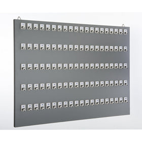 KEYSTAND # 100PGS, 100 Numbered Hooks for Car Rentals & Large Warehouses (100 Tag & Ring Included)