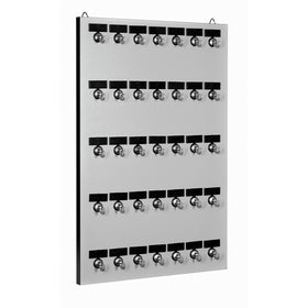 KEY STAND # 35MGN, 35 Bolted Metal Hook with Customize Name Plate & Printed Numbers (35 Set of Tag & Ring included)