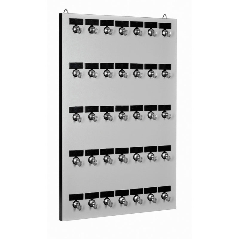 KEY STAND # 35MGN, 35 Bolted Metal Hook with Customize Name Plate & Printed Numbers (35 Set of Tag & Ring included)