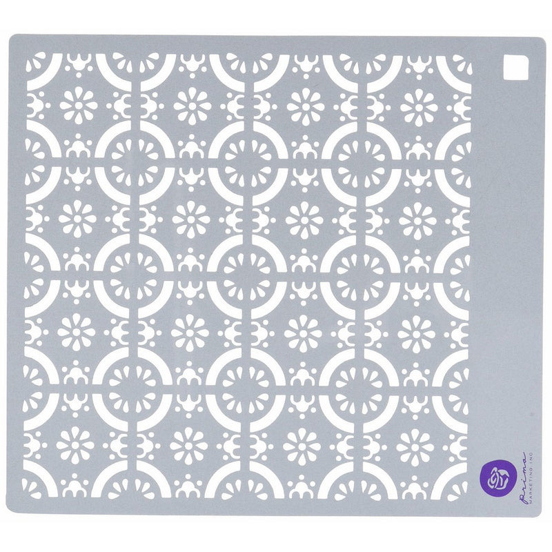 Prima Marketing 584566 Designer Stencil, 6" by 6", Tile