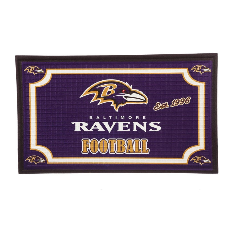 Team Sports America 41EM3802 Baltimore Ravens Embossed Door Mat