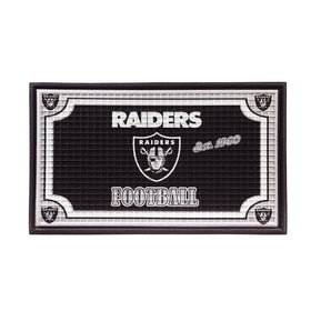 Team Sports America 41EM3822 Oakland Raiders Embossed Door Mat