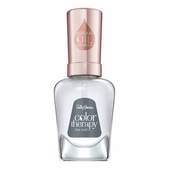 Sally Hansen Color Therapy Nail Polish, Top Coat 0.5 Ounce Long-Lasting Nail Polish with Gel Shine and Nourishing Care