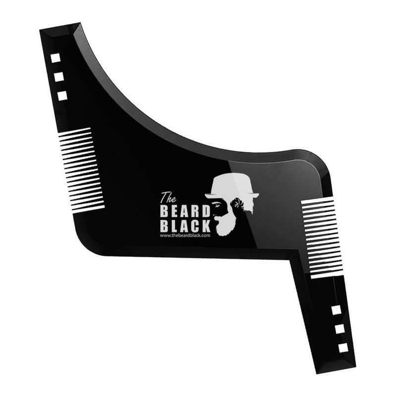 The Beard Black Beard shaping & styling tool with inbuilt comb for perfect line up & edging, use with a beard trimmer or razor to style your beard & facial hair, Premium quality product by