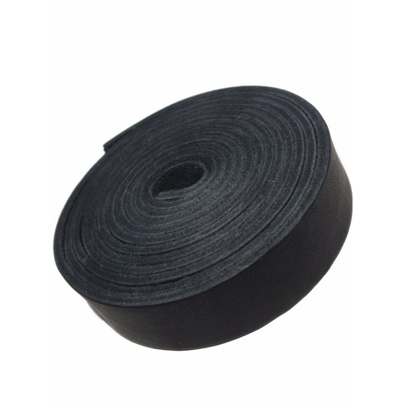 Leather Strap 7/8 Inch Wide 72 Inches Long by TOFL (Black)