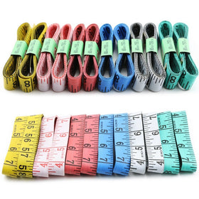 TKOnline 24pcs Soft Double-Scale Tape Measure 60" 150cm Cloth Measuring Tape Weight Loss Medical Body Measurement Sewing Tailor Craft Ruler for Sewing Tailor Cloth Ruler