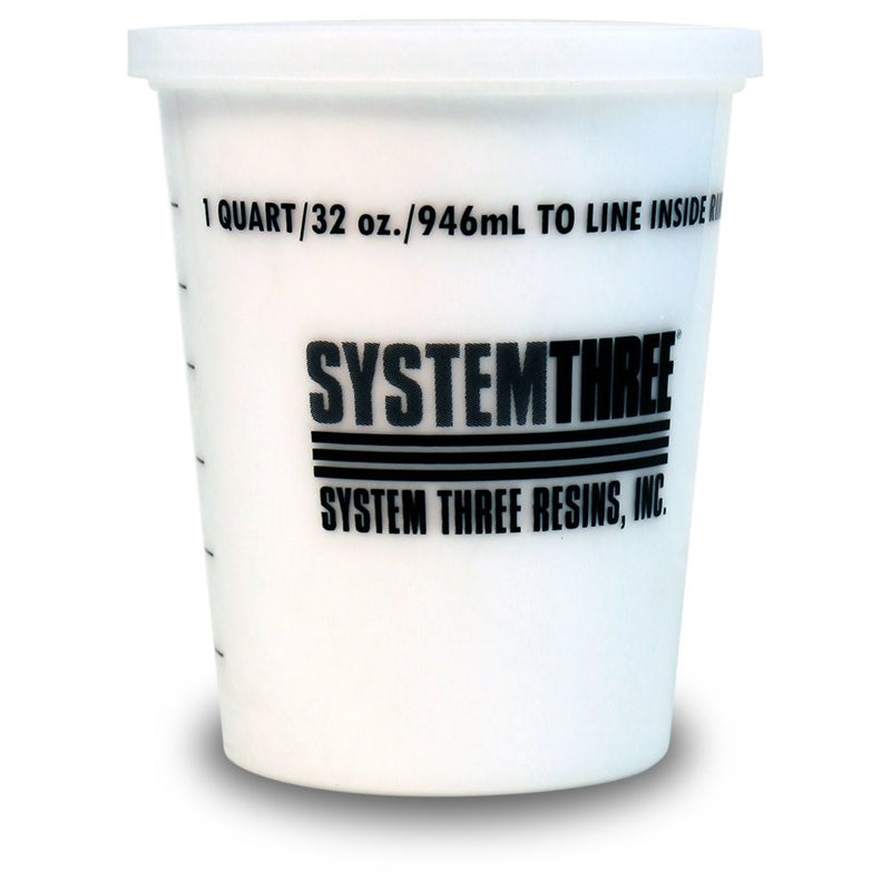 System Three 3105S16 White Silica Thickener, 1 Quart Tub
